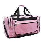 NGIL Glitter Canvas 20" inch Duffle Bag, Glitter-pink, M