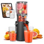 Aobosi Cold Press Juicer, 5.2" Feed Chute Self-Feeding for Hands-Free Operation, Juice Machine Fit Whole Fruits & Vegetables, Slow Masticating Juicer For More Juice, Less Pulp, Triple Filter