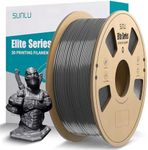 SUNLU Official Elite PETG Filament 1.75mm - 1kg(2.2lbs) Strong PETG 3D Printer Filament，1.75mm Dimensional Accuracy +/- 0.02mm, 320 Meters, PETG Grey