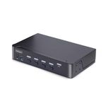 StarTech.com 4-Port DisplayPort KVM Switch, 8K 60Hz / 4K 144Hz, Single Display, DP 1.4, 2x USB 3.0 Ports, 4x USB 2.0 HID Ports, Push-Button & Hotkey Switching, TAA Compliant (D86A2-4-PORT-8K-KVM)