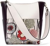 BROMEN Women Handbag Designer Vegan Leather Hobo Handbags Shoulder Bucket Crossbody Purse Printed Pattern