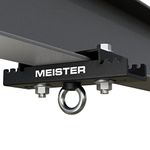 Meister Beam Clamp Hanger Mount for Boxing & MMA Heavy Bags, Suspension Straps & Ceiling Fixtures - Black - 3.5" - 5.5"