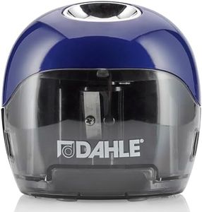 DAHLE 00250-16891 Taille-crayon électrique 250 avec 2 couteaux opposés à piles Bleu
