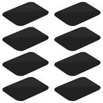 [8 Pack] Magnetic Car Mount Holder Metal Plates, TIQUS 65X45mm Black Rectangle Universal Replacement Mount Metal Plate Kit with Adhesive for Magnetic Car Mount Smartphone Holder