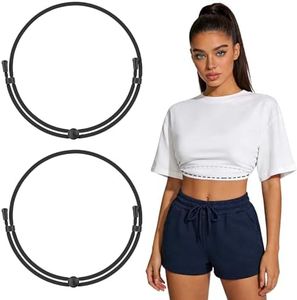 Zenstrp Crop Tuck Band for Women: Elastic Tucking Belt for Long Shirts & Sweaters, Adjustable Crop Tool to Shorten Oversized Tops, 2 Pack