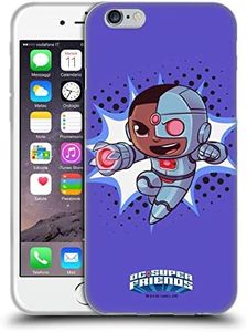 Head Case Designs Officially Licensed Super Friends DC Comics Cyborg Toddlers 1 Soft Gel Case Compatible with Apple iPhone 6 / iPhone 6s