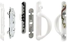 Prime-Line Products C 1308 Patio Door Handle Set, White, Mortise System, Right Hand