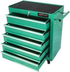 COZONY 5-Drawer Rolling Tool Chest,Tool Cabinet On Wheels with Keyed Locking System and Drawer Liners,5 Drawer Tool Cart with Drawers,for Garage, Warehouse, Workshop, Repair Shop