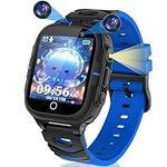 JYNZYUPO Kids Smart Watch,Smart Watch for Kids,Kid Watch with Sim Card Phone Calls,SOS,Games,Music,Camera,Birthday Gift,Smartwatches for Children Kids Boys Girls 3-12 Years Old Blue