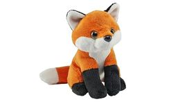 Wild Republic Pocketkins Eco Red Fox, Stuffed Animal, 5 Inches, Plush Toy, Made from Recycled Materials, Eco Friendly