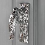 Bright Chrome Woodpecker Door Knocker