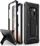 armadillotek Vanguard Series Military Grade Rugged case with Built-in Screen Protector and Kickstand for Samsung Galaxy Note 9 2018 (Black)