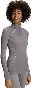 Falke Women's Standard Top, Grey (Grey-Heather 3757), S