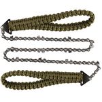 Pocket Chainsaw with Paracord Handle 24 Inches 11 Teeth Folding Chain Hand Saw Fast Wood & Tree Cutting Emergency Survival Gear Best for Camping Backpacking Hiking Hunting