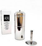 KERAM south indian drip coffee maker 4/5 cup 10.14 Oz(300 ml) permanent/reusable phin filter small/mini-metal SS 304 for camping manual dripper makers