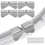 4Pcs Gutter Extension Hinge, Downspout Extension Flip-Up Hinge, Easy DIY Installation on Any Size Rectangle or Square Downspout (4)