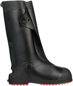 Tingley Workbrutes G2 45851 Cleated Work Boot Overshoe, 17-Inch Height, Large, Black Upper/Red Outsole