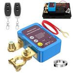 12V 240A Remote Kill Switch for Car, Remote Battery Disconnect Switch, Automatic Off Switch, Battery Isolator Switch With 2 Remote Controls (No Digital Display Function)