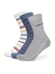Levi's LS105 Men's Cotton Stretch Regular Half Terry Socks with Cushioned Sole (Pack of 3)