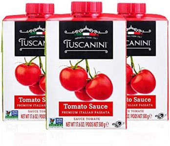 Tuscanini Italian Tomato Sauce, Premium Italian Passata, 17.6oz (3 Pack) Resealable, Product of Italy