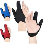 3 Pieces Finger Glove for Men Women Fishing Anti Slip Fishing Glove Finger Gloves Protector Unisex Elastic Band Glove for Outdoor Fishing Fit Right Hand 3 Colors