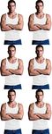 Andrew Scott Men's Cotton A-Shirt Tanks | Tag Free 100% Cotton Tank Tops |Multi Packs-Colors