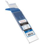 YESWELDER TIG Welding Tungsten Electrode 2% Lanthanated 1.6mm x 175mm (Blue, WL20/EWLa-2) 10-pk
