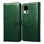 Amazon Brand- Solimo Flip for Lava Blaze 5G (Leather_Green)