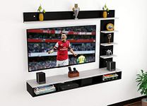 DAS Ambience Engineered Wood TV Entertainment Unit, Wall Mounted TV Unit/Wall Mounted Stand for Set Top Box (Black & White)(Ideal for Upto 43")(D.I.Y)