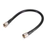 uxcell UHF Male PL-259 to UHF Male PL-259 Low Loss RG213 Coax Jumper Cable 0.3Meter/1Ft