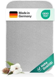 everlar® Couverture de Repassage I Qualité Made in Germany I Tapis de Repassage de Table pour Un Repassage à la Maison & déplacement I 100 x 65cm I Résistant à la Chaleur I Matériau 100% Coton