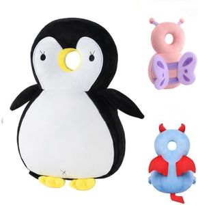 Toddler Baby Head Protection Cushion Backpack Wear,Penguin