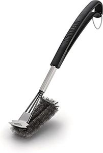 Napoleon 62063 Brosse à Barbecue 3 rangées en Acier Inoxydable avec grattoir