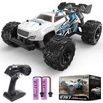 DEERC RC Car, 2.4GHz Off Road Remote Control Cars for Kids/Beginners, All Terrain RC Truck Rock Crawler W/ 2 Rechargeable Batteries, RC Monster Truck, Cool Toy Gift for Boys Girls Adults