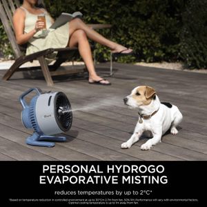Shark FlexBreeze Cordless Fan with Misting – Portable, 5-Speed, Glacier