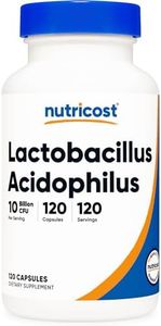 Nutricost Lactobacillus Acidophilus 10 Billion CFU, 120 Vegetarian Capsules