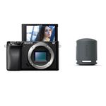 Sony Alpha 6100 APS-C Camera with Wireless Bluetooth Speaker (SRS-XB100) | 24.2 MP | Fast Auto Focus, Real-time Eye AF, Real-time Tracking | 4K Vlogging Camera - Black