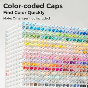Ohuhu 216-Color Brush Markers Set – Dual Tips for Artists
