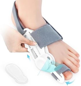 Bunion Corrector Big Toe Straightener for Women/Men, Adjustable Bunion Splint with Non-Slip Strap for Bunions Correction, Big Toe Straightener Corrector with Silicone Pad Suitable for Left/Right Feet