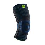 BAUERFEIND, 1 Unisex Right/Left Knee Brace, For sports and excercise, Supports knee during sports, Silicon-ring, Size: L, Black, 11449411170013