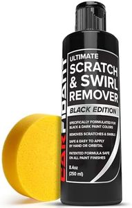 Carfidant Black Car Scratch Remover - Ultimate Scratch and Swirl Remover for Black and Dark Paints- Solvent & Paint Restorer - Repair Paint Scratches, Scratches, Water Spots! Car Polish Buffer Kit