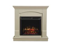 Dimplex Chadwick Optiflame Electric Fire Suite, Cream Stone Effect Fully Assembled Fireplace Suite with LED Flame Effect, Variable Flame Height, Log Style Fuel Bed, 1.5kW Fan Heater and Remote Control