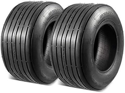 MaxAuto 2 Pcs Straight Rib Lawn & Garden Tire - 16x6.50-8