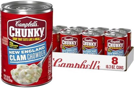 Campbell’s Chunky Soup, New England Clam Chowder, 16.3 Oz Can (Case of 8)