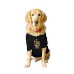 Ruse Crew Neck Half Sleeves T-Shirt for Dogs IPL Loyal Chasers Bangalore Team Dog Cotton Jersey Printed Breathable Tees Apparel for Pet - Gift for Dogs (Puppy,Shih Tzu) (Black, XS)