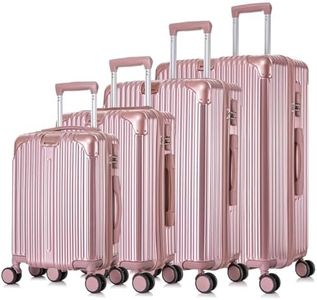 Apelila Suitcase Hardshell Luggage Sets,Travel Suitcase,Hard Shell Luggage Sets Carry On Luggage with Spinner Wheels Free Cover&Hanger Inside