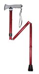 Drive Devilbiss Medical Walking Stick with Gel Grip - RED Crackle