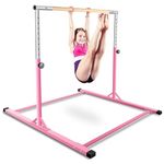 ORIENTOOLS Gymnastics Bar for Kids Indoor Horizontal Bar Height Adjustable 90cm to 150cm Gymnastics Training Equipment for Home Girls Fitness Garden Gym Uneven Bars Sports Dancers