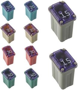 EPLZON 15A 20A 25A 30A 40A 32V FMM MCASE Micro Cartridge Fuses Low-Profile Fuses Kit(Pack of 10pcs)