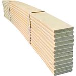 Manaf Furniture Replacement Slats 5ft King size 760mm Length Sprung Wooden Bed Slats 53mm Width (12)